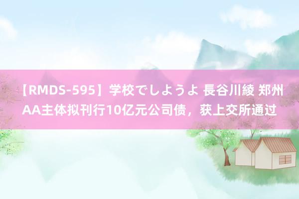 【RMDS-595】学校でしようよ 長谷川綾 郑州AA主体拟刊行10亿元公司债，获上交所通过